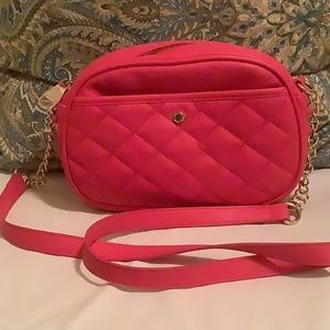 NWOT Steve Madden hot pink studded clutch